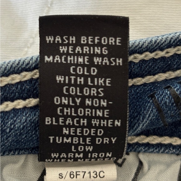 Inc Denim Straight Leg Curvy Fit Low Rise Jeans, Women's Size 4, Stretch Denim - Picture 11 of 11